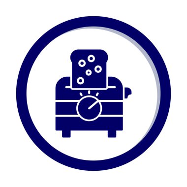 tost makinesi simgesi, vektör illüstrasyonu