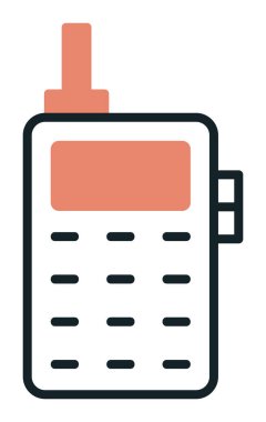 eski telefon simgesini, vektör çizim