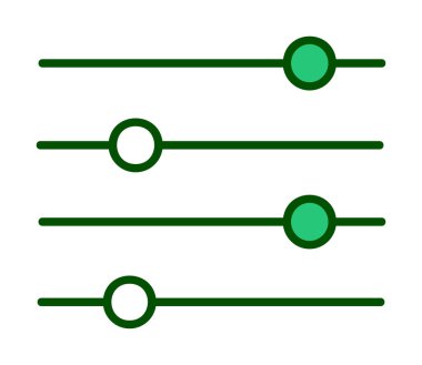 Ayar web simge vektör çizim