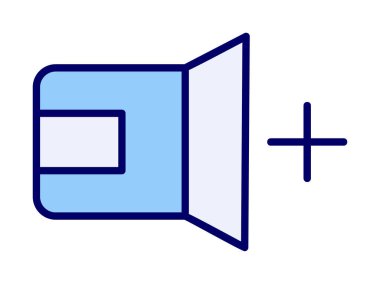 Ses simgesi, vektör illüstrasyonu basit tasarım