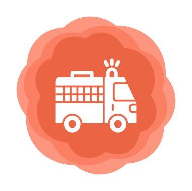 Van düz vektör simgesi