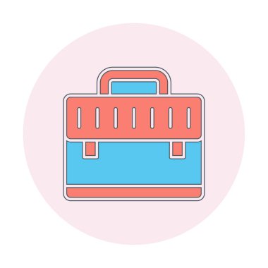 evrak çantası simgesi izole edilmiş web illüstrasyonu