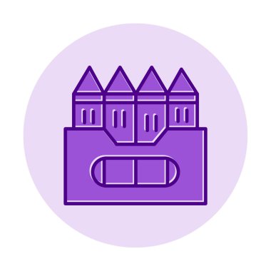 Basit Boya Simgesi, vektör illüstrasyonu