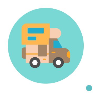 Kamp simgesi vektör illüstrasyonu