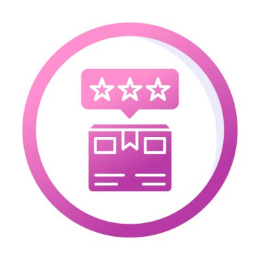 Teslimat kutusu simgesi, vektör illüstrasyonu basit tasarım