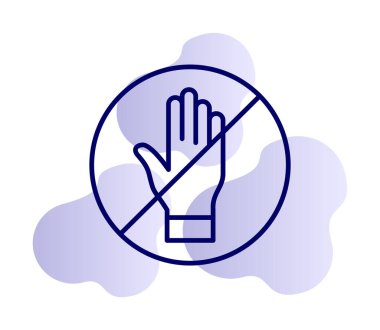 Web simgesine, vektör illüstrasyonuna dokunma