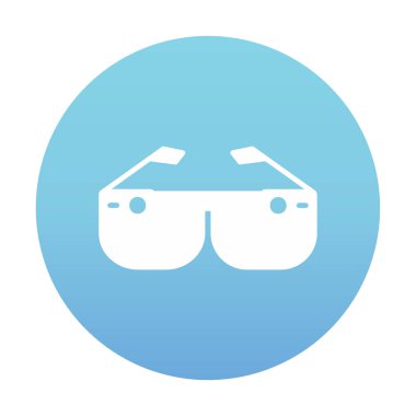 Akıllı Gözlük simgesi vektör çizimi