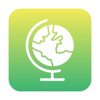 dünya simgesi, vektör illüstrasyonu basit tasarım