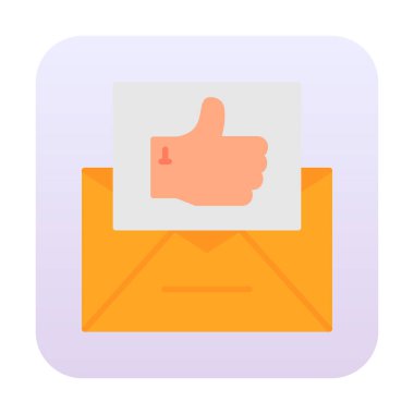 İşaret vektörü simgesi gibi e- posta