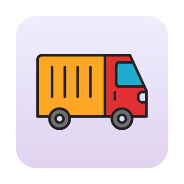 Van düz vektör simgesi