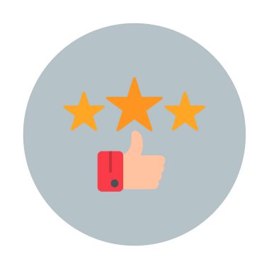 derecelendirme vektörü renk çizgisi simgesi 