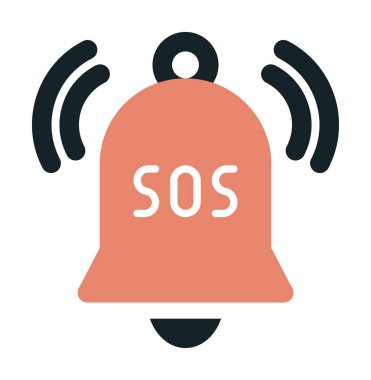 Yani acil durum simgesi vektör illüstrasyonu