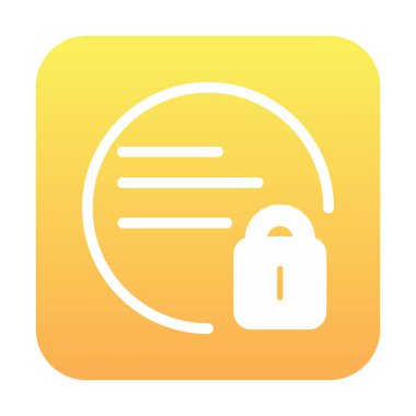 kilit simgesi web basit illüstrasyon