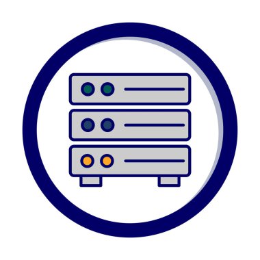 ağ simgesi çizimi. Sunucu                    