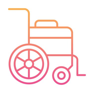 Tekerlek Sandalyesi vektör illüstrasyonu