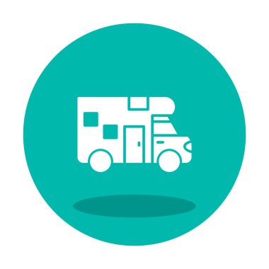 Van düz vektör simgesi