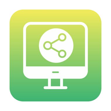 Basit Veri Paylaşımı simgesi, vektör illüstrasyonu