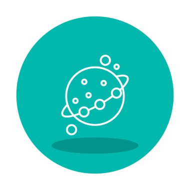 Gezegenler simgesi, vektör illüstrasyonu