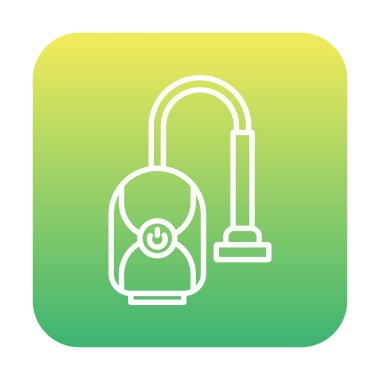 Elektrik süpürgesi ağ simgesi basit illüstrasyon