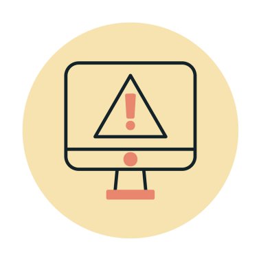 ünlem işareti, uyarı simgesi vektör illüstrasyonu