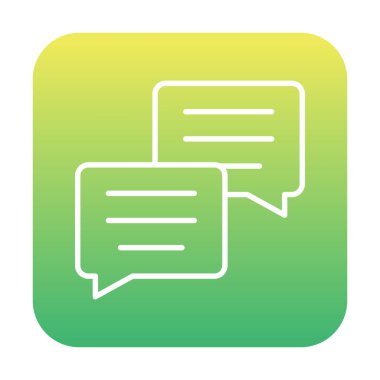 Basit konuşma baloncukları Konuşma simgesi, vektör illüstrasyonu