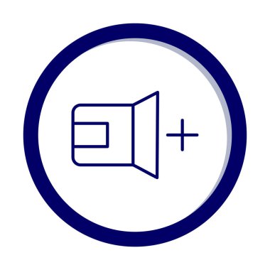 Ses simgesi, vektör illüstrasyonu basit tasarım