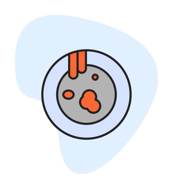 Kirli tabak simgesinin vektör çizimi