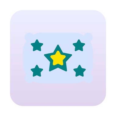 yastık simgesi, vektör illüstrasyonu basit tasarım