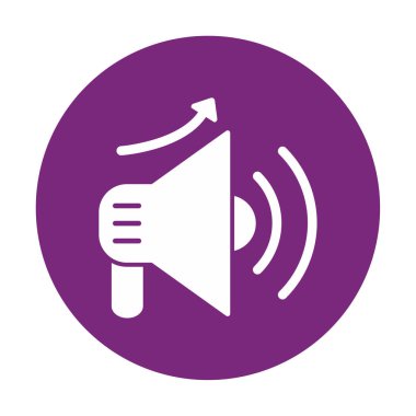 Basit Pazarlama Incerase simgesi, vektör illüstrasyonu