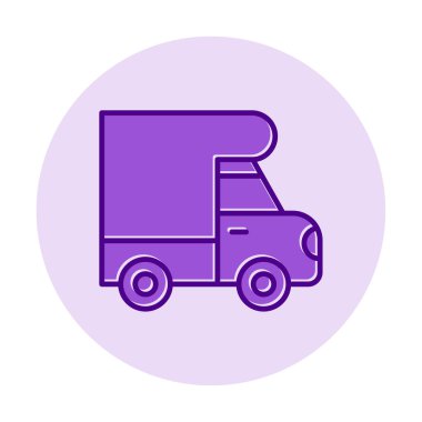 Van düz vektör simgesi