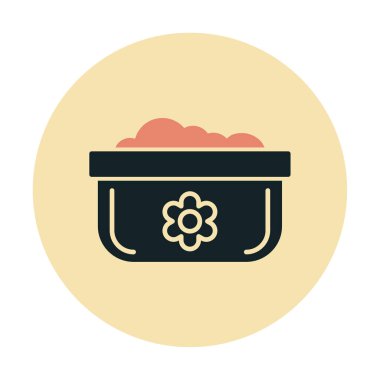 Bulaşık Otu Ağı simgesi, vektör illüstrasyonu 