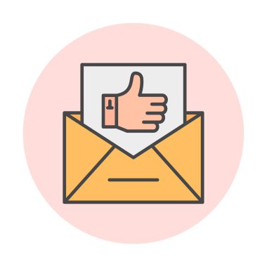 İşaret vektörü simgesi gibi e- posta