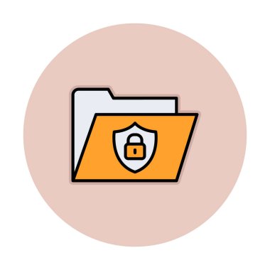 klasör renkli vektör simgesi 