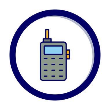 eski telefon simgesini, vektör çizim