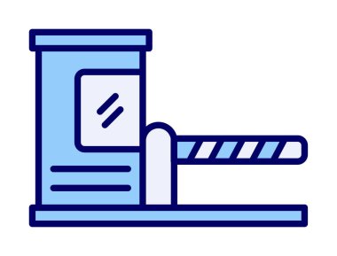 Park engeli simgesinin web illüstrasyonu