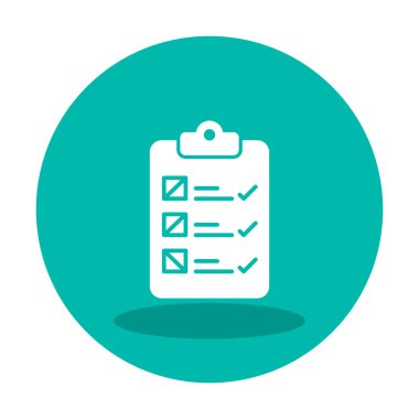 Kontrol listesi vektör simgesi modern basit vektör illüstrasyonu