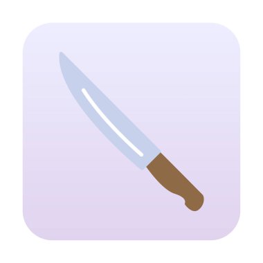 Bıçak simgesi, vektör illüstrasyonu 