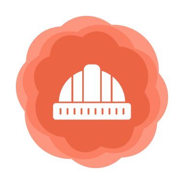 Sabit şapka simge vektör çizim