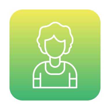 kadın web simgesi vektör illüstrasyonu