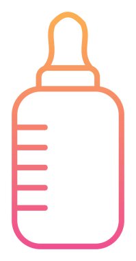  Basit Bebek Şişesi vektör illüstrasyonu