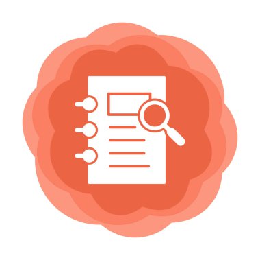 ofis kağıdı ve büyüteç