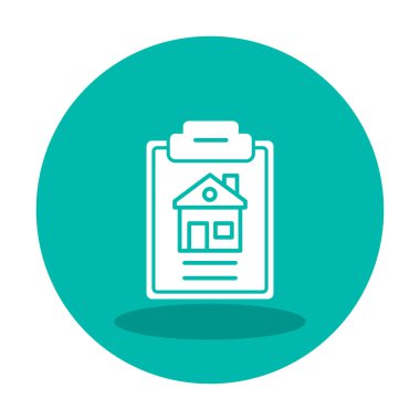 House Preview modern simgesinin vektör illüstrasyonu                          