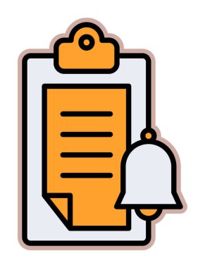 bildirim simgesi vektör illüstrasyonu. 