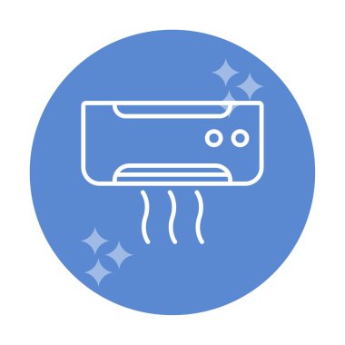 Klima ağı basit simgesi.