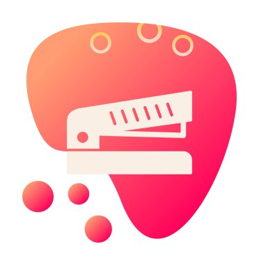 Zımba simgesi, modern tasarım illüstrasyonu            