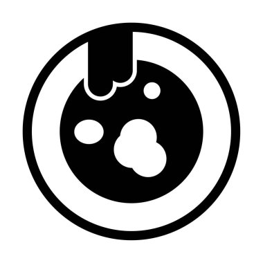 Kirli tabak simgesinin vektör çizimi