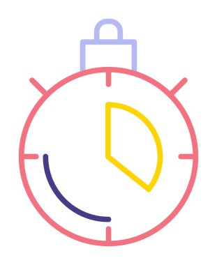 vektör kronometre simgesi illüstrasyonu 