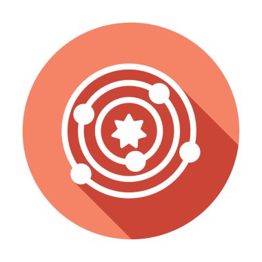 Güneş sistemi. Gezegenler Güneş 'in etrafında döner.