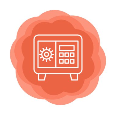 Güvenli kutu vektör çizimi tasarımı