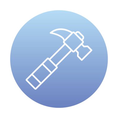 Çekiç ikonu vektör illüstrasyonu